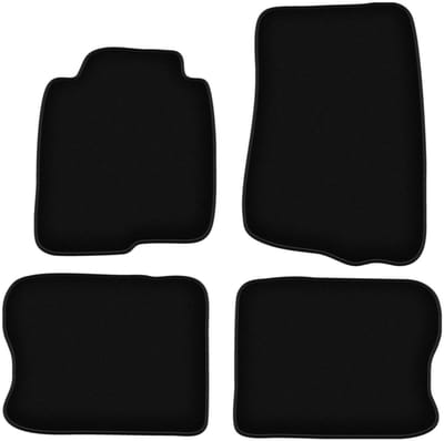 BASIC zwarte veloursmatten voor: Volvo 240 / 260 stationwagen, sedan (1974-1993)