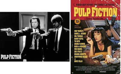 Pulp Fiction posters - 2 posters - Filmposter - Travolta - Tarantino - aanbieding - Bruce Willis - 61 x 91.5 cm