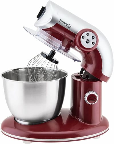 Keukenmachine - Mixer - Bakken en Koken - Krachtige 1000W Motor - 5.5L Kom - Rood