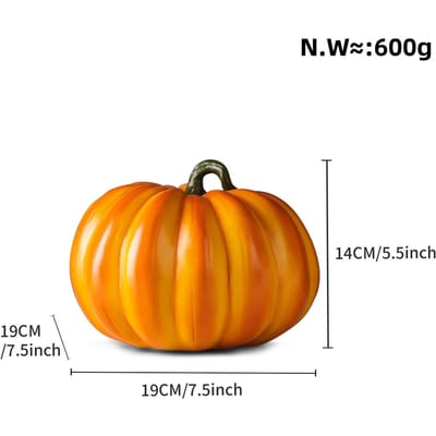 Moderne Minimalistische Gesimuleerde Pompoen Scène Hars Ambachtelijke Ornamenten Halloween Thuisgebruik Vakantie Decoratie Benodigdheden