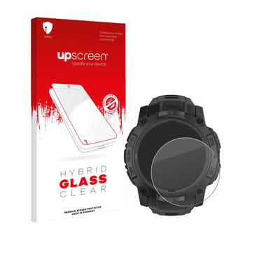 upscreen - Screenprotector voor Garmin Instinct 3 Tactical AMOLED Edition (50 mm) - Folie Beschermfolie Beschermglas transparant
