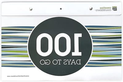 Aftelkalender 100 Dagen - Evenement Kalender - Motivatie Opbouwen - Gemonteerd Op Acryl - 29 x 44 cm - Niet gespecificeerd