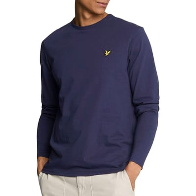 Lyle and Scott - Longsleeve T-shirt Donkerblauw - Heren - Maat XL - Modern-fit