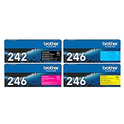 Brother tonercassette voordeelpakket TN-242/246, CMYK-bundel, zwart, cyaan, magenta, geel