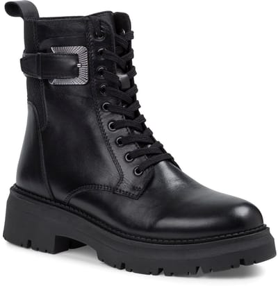 Marco Tozzi Dames Enkellaarsje 2-25296-45 001 F-breedte Maat: 37 EU