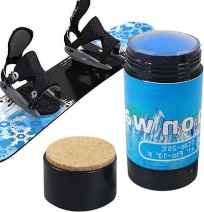 Skiwaxcrème - Snowboardcoating waxstick - Glijprestaties verbeteren - Universeel voor alle temperaturen - 70 g - Zwarte Shell