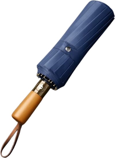 Nivard Windproof Paraplu - Opvouwbaar - Moderne Stormparaplu - Stormproef - Automatisch Uitklapbaar - Umbrella - Blauw