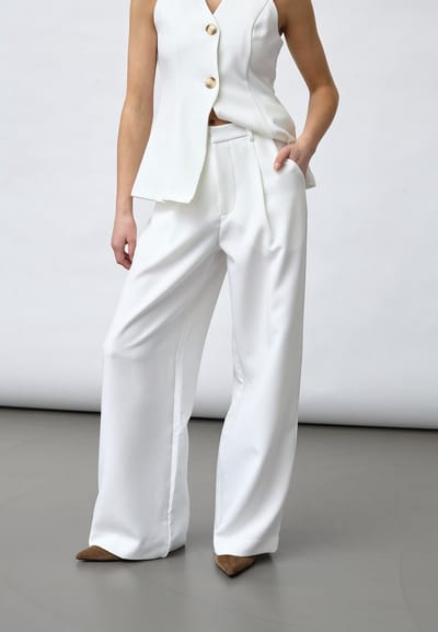 SISTERS POINT Great-pa3 - Dames Broek - Cream - Maat L