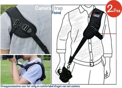 Focus F-1 Camera Strap – 2Pcs Camerariemen voor DSLR-Camera’s