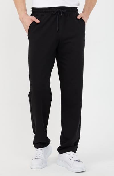 Comeor Joggingbroek heren - zwart - S - trainingsbroek heren - Lange sportbroek