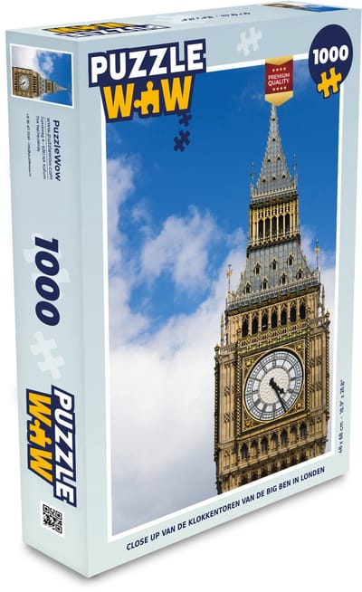 Puzzel Close up van de klokkentoren van de Big Ben in Londen - Legpuzzel - Puzzel 1000 stukjes volwassenen
