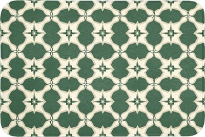 Badmat 90x60 cm - Antislip - Tegel - Klassiek - Groen - Badmatten voor badkamer - Badkamermat - Douchemat - Badkamer mat