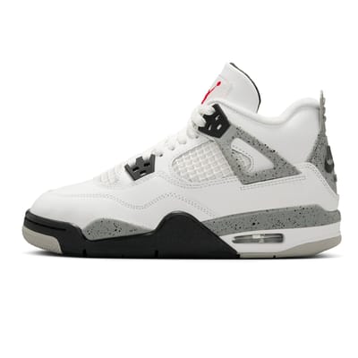 Air Jordan 4 Retro OG GS White Cement 2025 Kindersneakers Tech-Grey Zwart Fire-Red IB4171-100 39