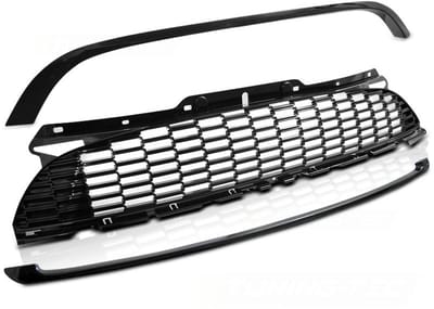 Grill MINI COOPER 10-14 R56/57/55 JCW STIJL GLANZEND ZWART