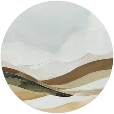 Glasschilderij Neutrale natuur - Ø 50 - Glas - REINDERS