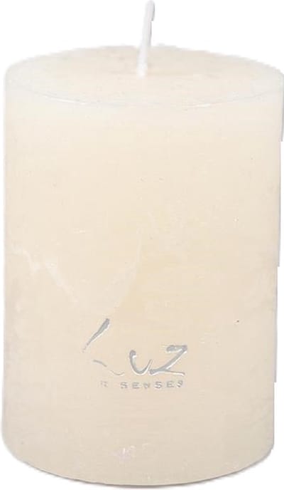 Rasteli Luz Your Senses Stomp Kaars Wit-Aspergewit D 6 cm H 8 cm Voordeelaanbod Per 2 Stuks