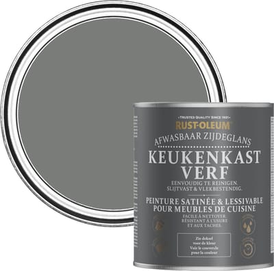 Rust-Oleum Grey Keukenkastverf Zijdeglans - Schaduwgrijs 750ml