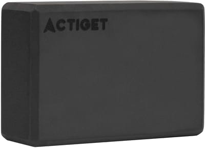 Actiget® Yoga Blok - Yoga Cube - Pilates Blok - Balans - Rekoefeningen - EVA-schuim - Zwart - 7,5 X 23 X 15 Cm
