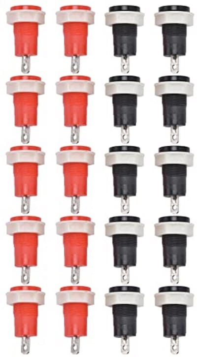 Banana Female Jack Connector - 4mm Solder Type - 10 Stuks