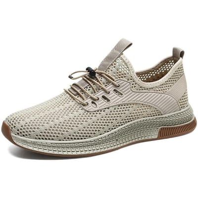 Heren Mesh Schoenen Zomer Ademend Holle Sandalen Grote Mesh Lichtgewicht Zachte Zool Antislip Sport Vrije Tijd Mesh Oppervlak Schoenen 44 zand
