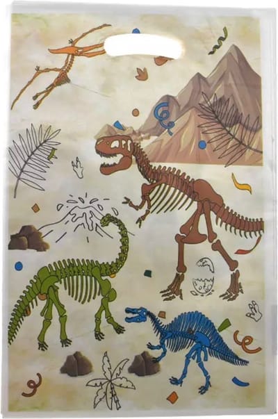 Akyol - Uitdeelzakjes Dino's| 10 stuks | Traktatie zakjes voor Uitdeelcadeautjes | Uitdeelzakjes Kinderfeestje | Kinderen | Cadeau | Verjaardag