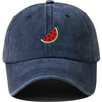 Vierseizoenen Baseballpet Met Watermeloen Printpatroon Voor Zowel Mannen Als Vrouwen, Verstelbare Pet Met Eendenbek Voor Buiten Wandelen Adjustable black