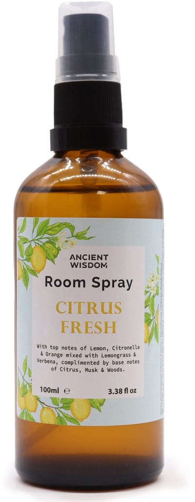 Roomspray - kamerspray - frisse kamer spray - citrus fris - 100ml