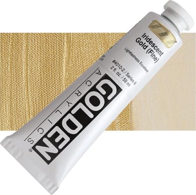 Golden Heavy Body Acrylverf serie 6 | Iridescent Gold (Fine) (4010-2) 59 ml