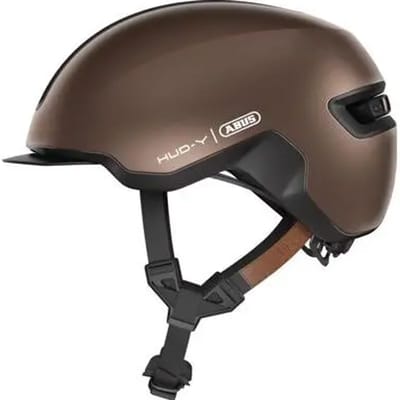 Fietshelm ABUS HUD-Y metallic copper M - 54-58 cm - bruin - Geschikt voor gebruik op elektrische fietsen - stadsfietsen - 300 g