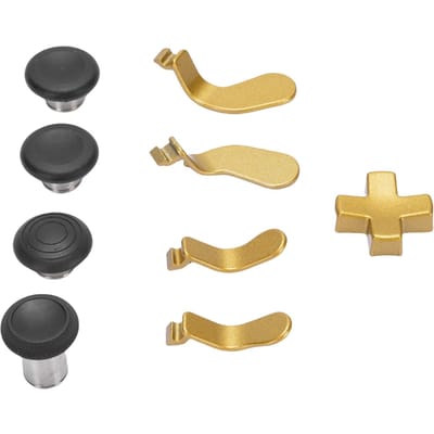 Metalen Thumbsticks Vervanging voor Elite Controller Series 2 Core met 4 Vervangbare Magnetische goud
