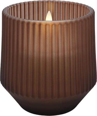 Uyuni LED geur kaars - Awaken - Bruin - 8,5 cm x 9,5 cm