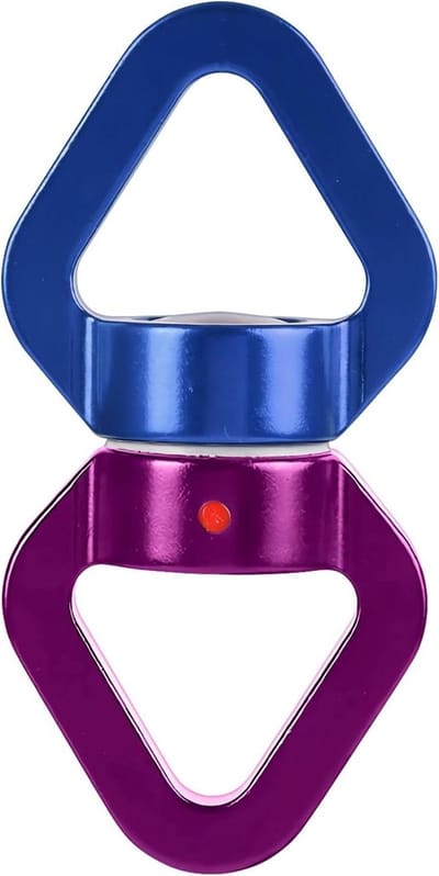 Klimaatclips - Zware Karabijnhaken - Outdoor Activiteiten - Vergrendelbare Draairing - 30kN Kracht - Blauw