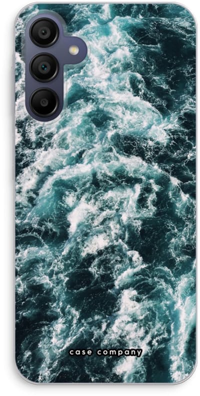 Case Company® - Hoesje geschikt voor Samsung Galaxy A15 hoesje - Zee golf - Soft Cover Telefoonhoesje - Bescherming aan alle Kanten en Schermrand
