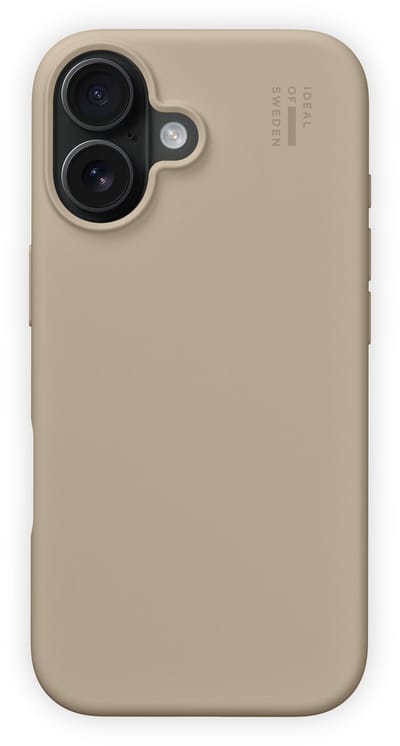 iDeal Of Sweden Silicone Case met magnetische ring geschikt voor iPhone 16PL Beige