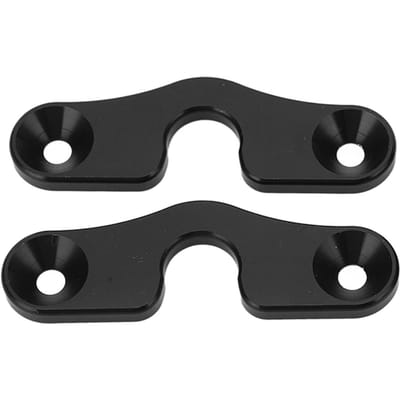 Zonneklep Klem Reparatieset Aluminiumlegering Zwart Geanodiseerd Vervanging voor Jeep Wrangler JK JL JLU black