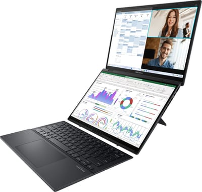 ASUS Zenbook Duo UX8406CA-QLNADW - Dual Screen Laptop - 2x 14 inch - Core Ultra 7 - 32GB/1TB