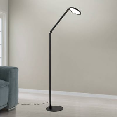 ORION LED vloerlamp Fati, hoogte 136 cm, zwart, aluminium, dimmer
