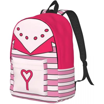 Angel Dust Hazbins Casual Rugzak Duurzame Studenten Wandel Reizen Dagrugzak voor Mannen Vrouwen College Canvas Tassen red