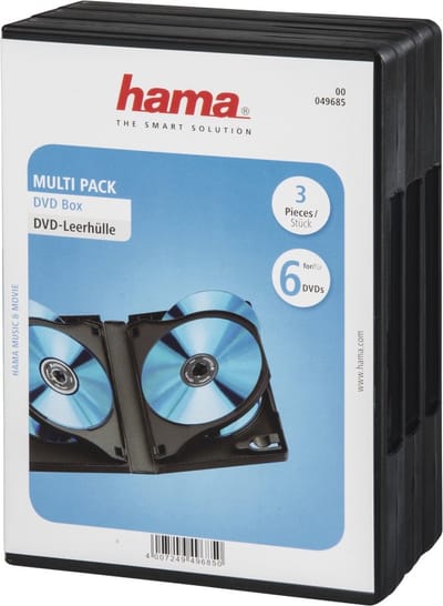 Hama Dvd 6-Box 3-Pack