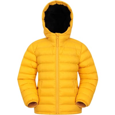 Mountain Warehouse Gewatteerde jas met imitatiebont voor kinderen/kinders (Geel)