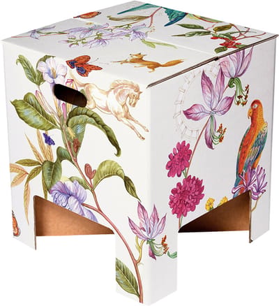 Dutch Design Brand - Dutch Design Chair - kartonnen krukje - Sprookjes - Vogels - Bloemen - Paard - Fairytale