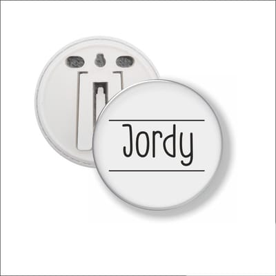 Button Met Clip 58 MM - Jordy