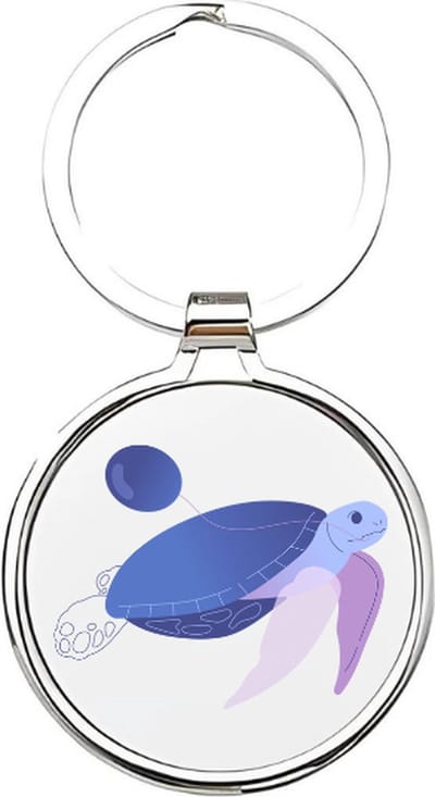 Akyol - Schildpadden Sleutelhanger - schildpad - Dierenliefhebbers - Zeeschildpad - landschildpad - zeedieren - dieren uit de oceaan - groene schildpad - save the turtle - turtle - huisdier - schildpad sleutelhanger - 4 x 7,5 CM