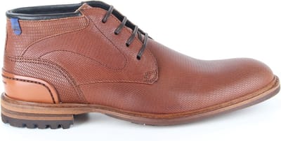 Floris van Bommel SFM-50087-23-05 - Volwassenen Heren sneakersVrije tijd half-hoog - Kleur: Cognac - Maat: 43.5