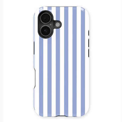 DripCase Gestreept Hoesje geschikt voor iPhone 16 | Backcover met Mag | Stripes Motief | Trendy Case geschikt voor iPhone 16 met Strepen Ocean Lane