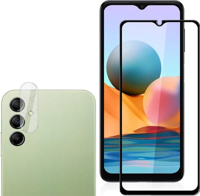 Volledige Screenprotector 2x en Camera lens protector 2x - Glasplaatje - Tempered glass Screen protector Geschikt voor: Samsung Galaxy A24 - Beschermglas