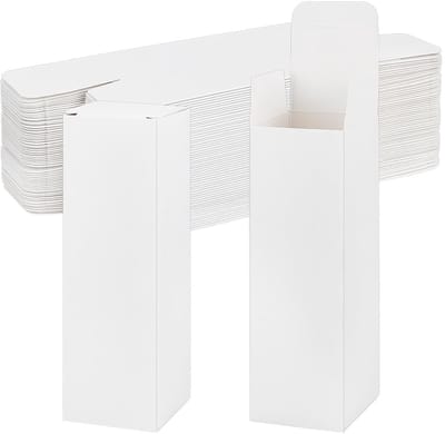Dailygoods- Geschenkdozen met deksel - 50 stuks - 5x5x16 cm - Kartonnen dozen - Verpakking voor cadeaus - Perfect voor feestartikelen - Cadeaudozen
