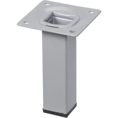 Duraline Meubelpoot Vierkant Staal 2,5x2,5x10cm Grijs