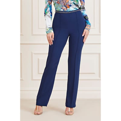 GUESS Marciano By  Nausica Pant Secret Straight Blue Maat: 36 | Straight Broeken Outlet | Dames | Blauw
