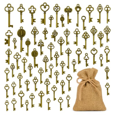 Waterval® Antique Keys Gift Set – 25 stuks – Brons – Vintage Sleutels voor DIY & Trouwdecoratie